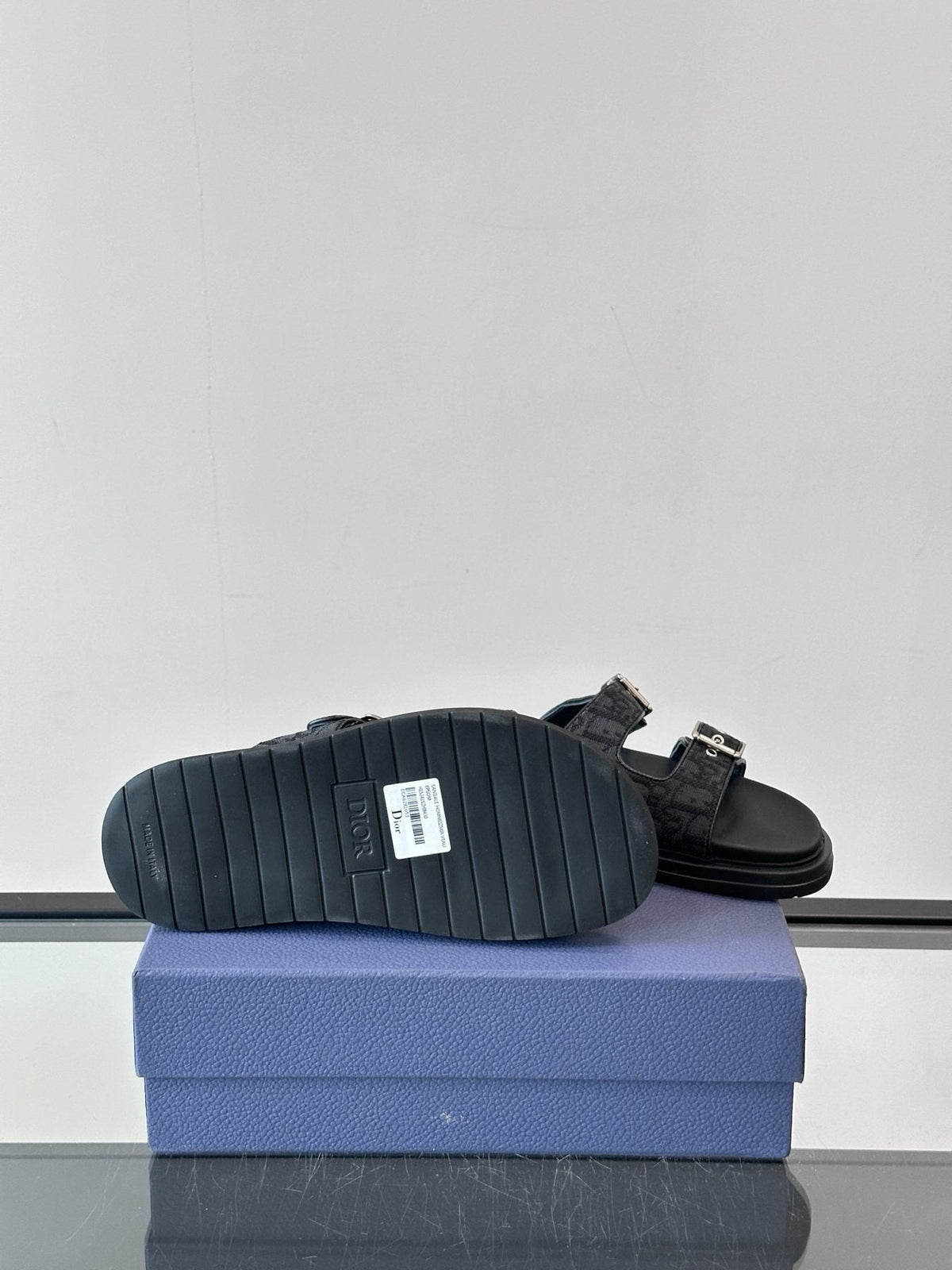 Dior Buckle Strap Slide Sandals — detail