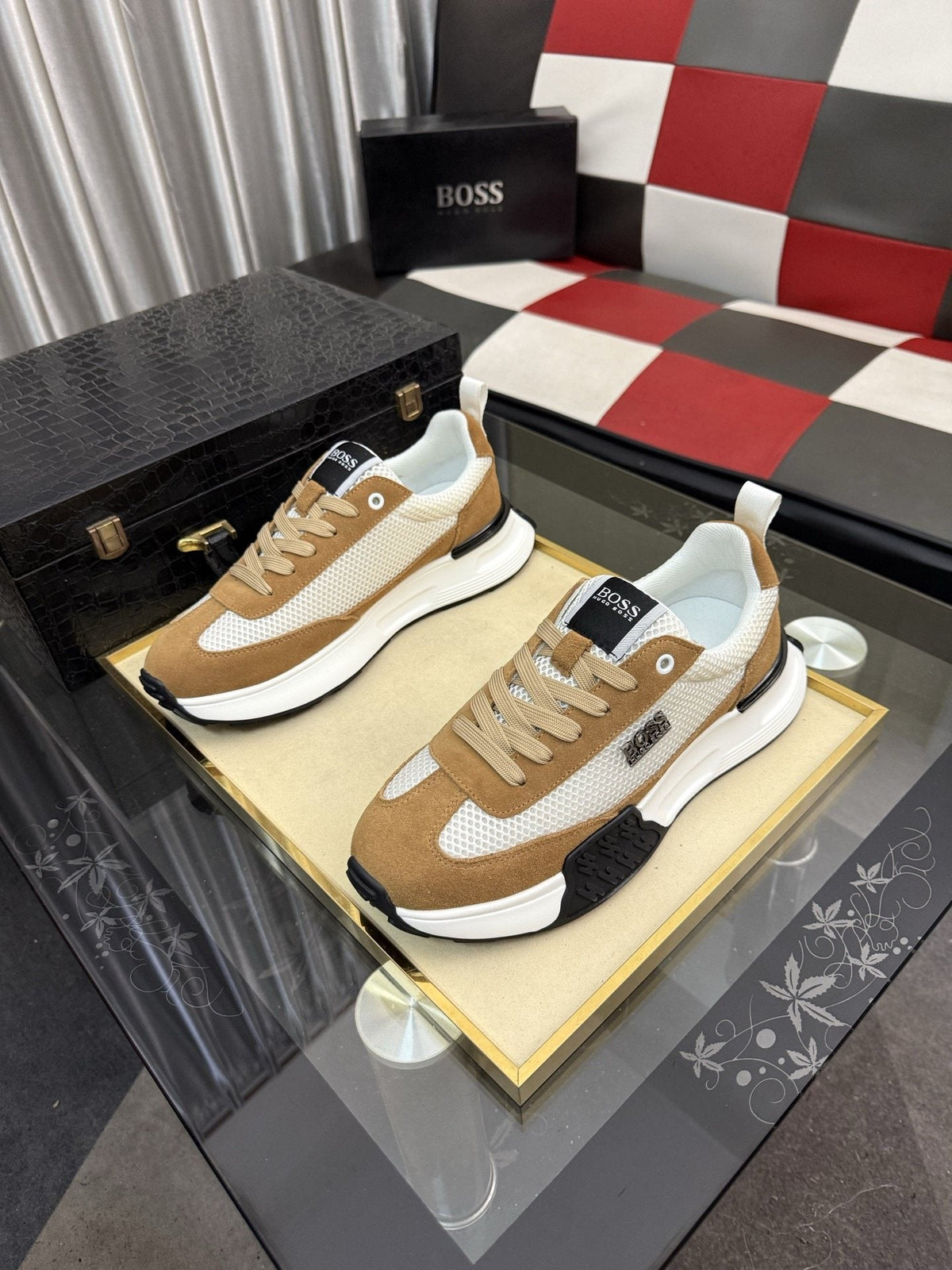 BOSS Mesh Low-Top Sneakers — hero