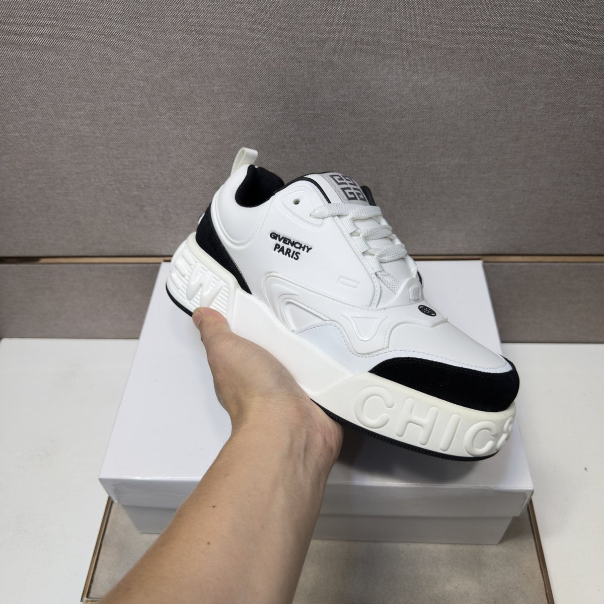 Givenchy Layered Panel Sneakers — model