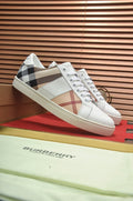 Burberry Check Panel Low-Top Sneakers — front