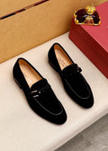 Ferragamo Metal-Accent Loafers — hero