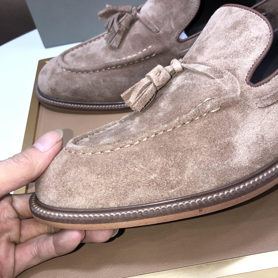 Brunello Cucinelli Men's Tassel Loafers — detail