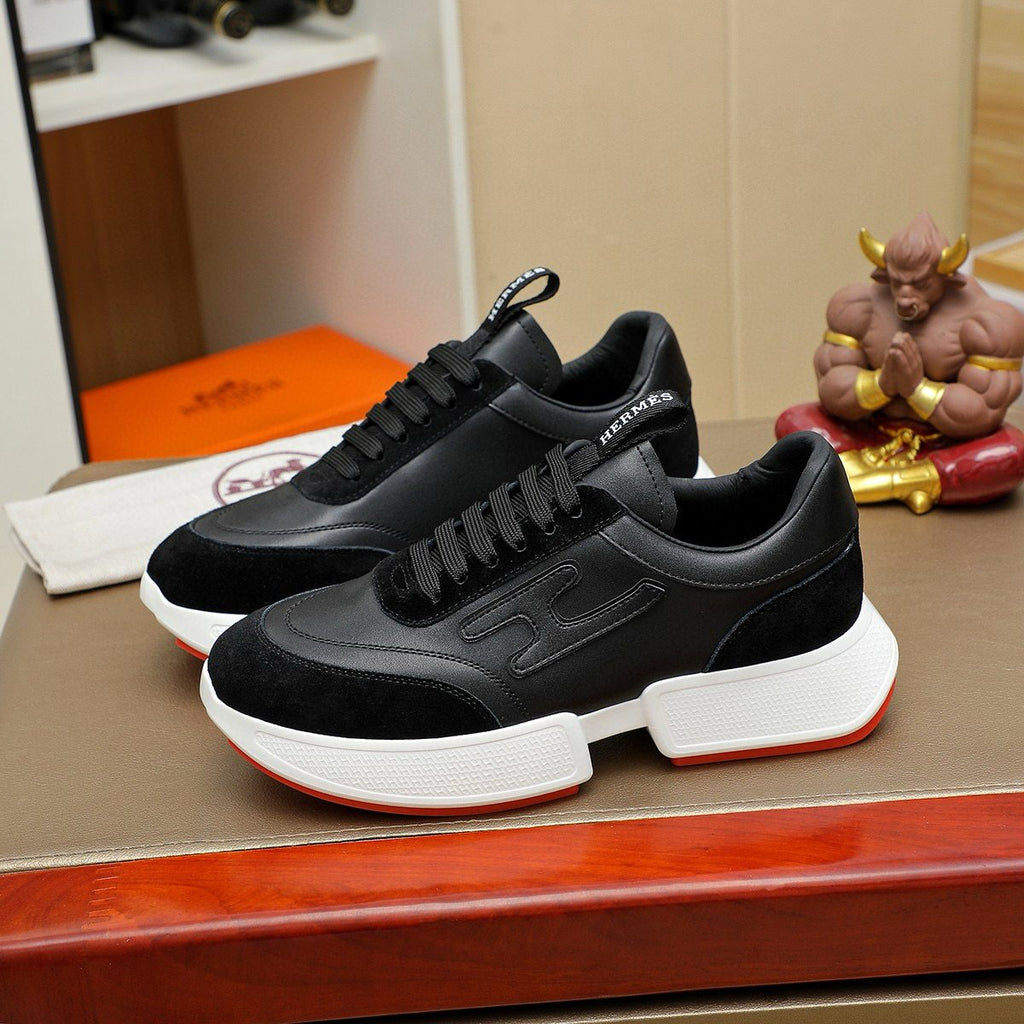 Hermès Color-Block Low-Top Sneakers — front